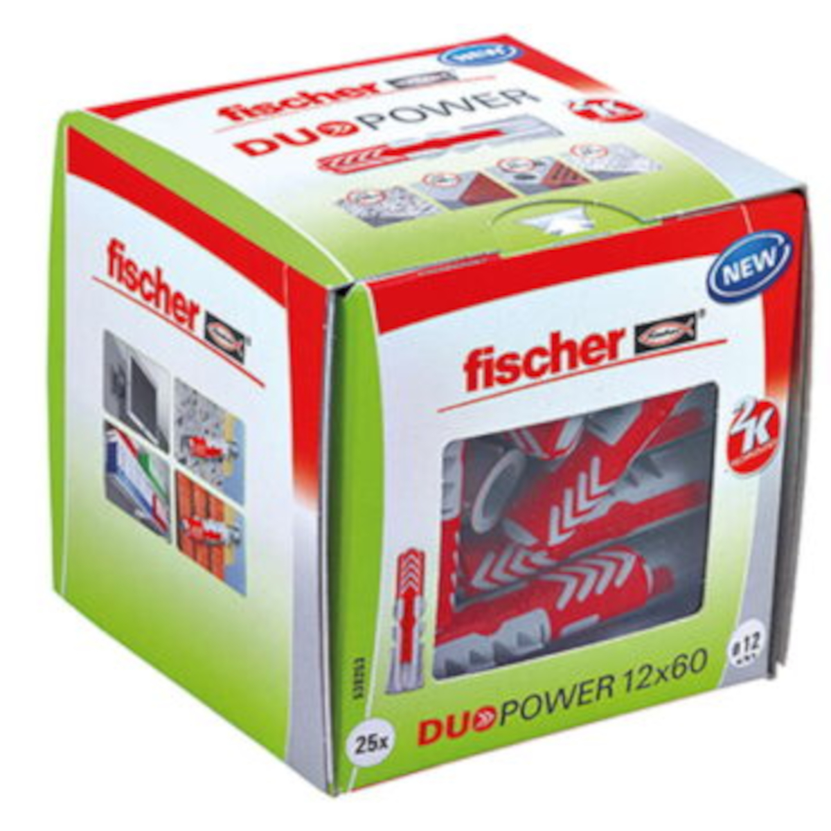 Fischer Duopower 12x60 LD, 25 Stk.