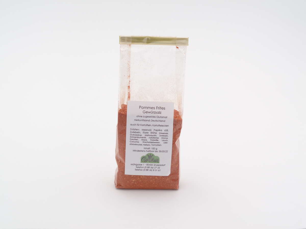 Pommesgewürz 100 gr. Off Mühle