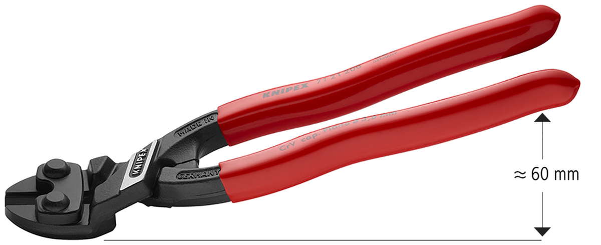 Knipex Kompakt-Bolzenschneider 200mm geb