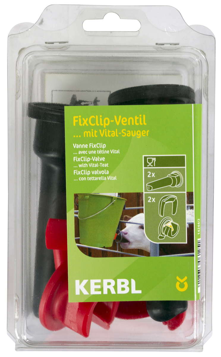 FixClip-Ventil m. Super-Sauger