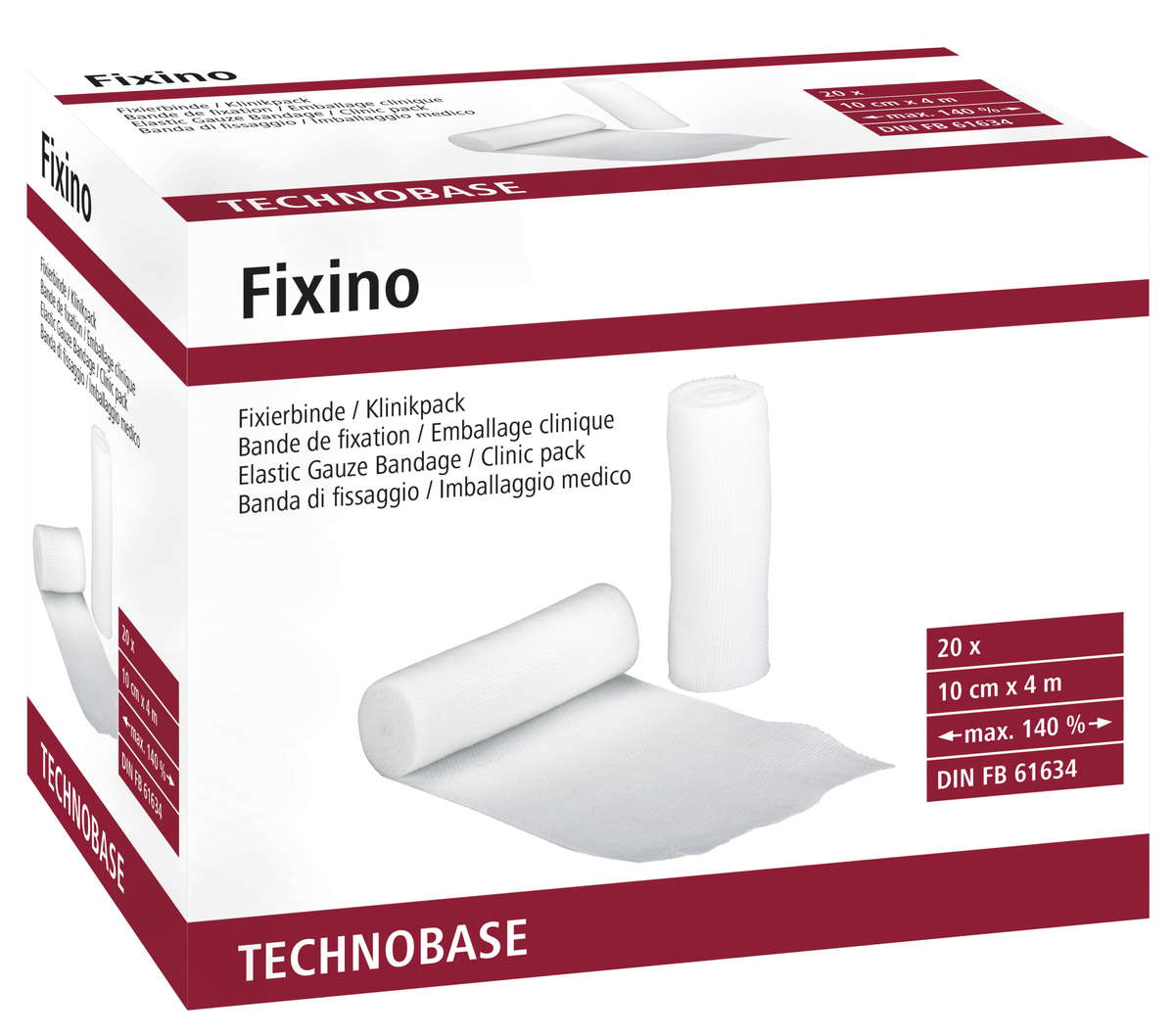 Fixierbinde Fixino 10cm/4m,