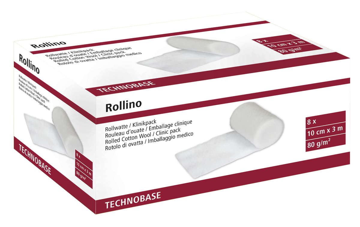 Rollwatte 10cm breit, 3m lang,