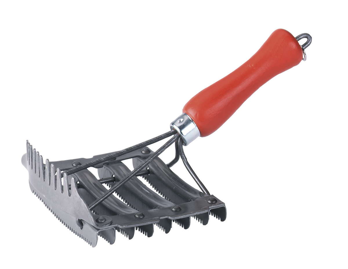 Stahlstriegel m.Mähnenkamm 8R.