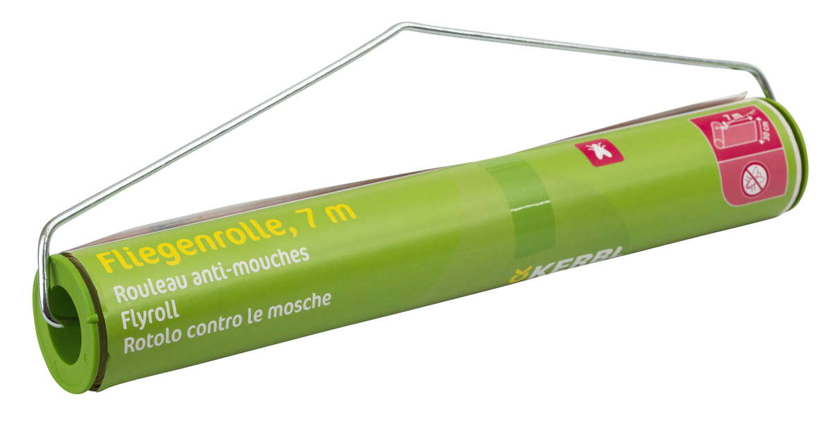 Stall-Fliegenrolle m.Halter,7m