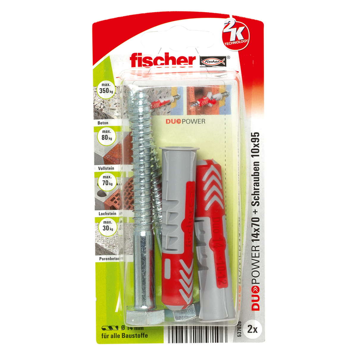 Fischer Duopower 14x70 S K, 2 Stk