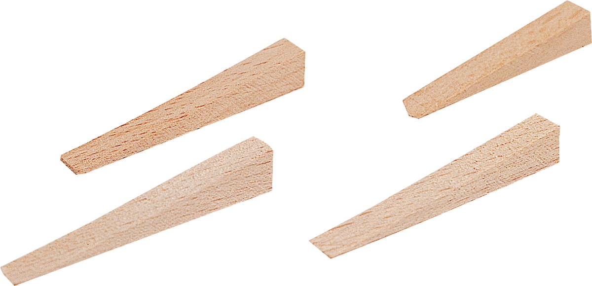 Fliesenkeile aus Buchenholz
