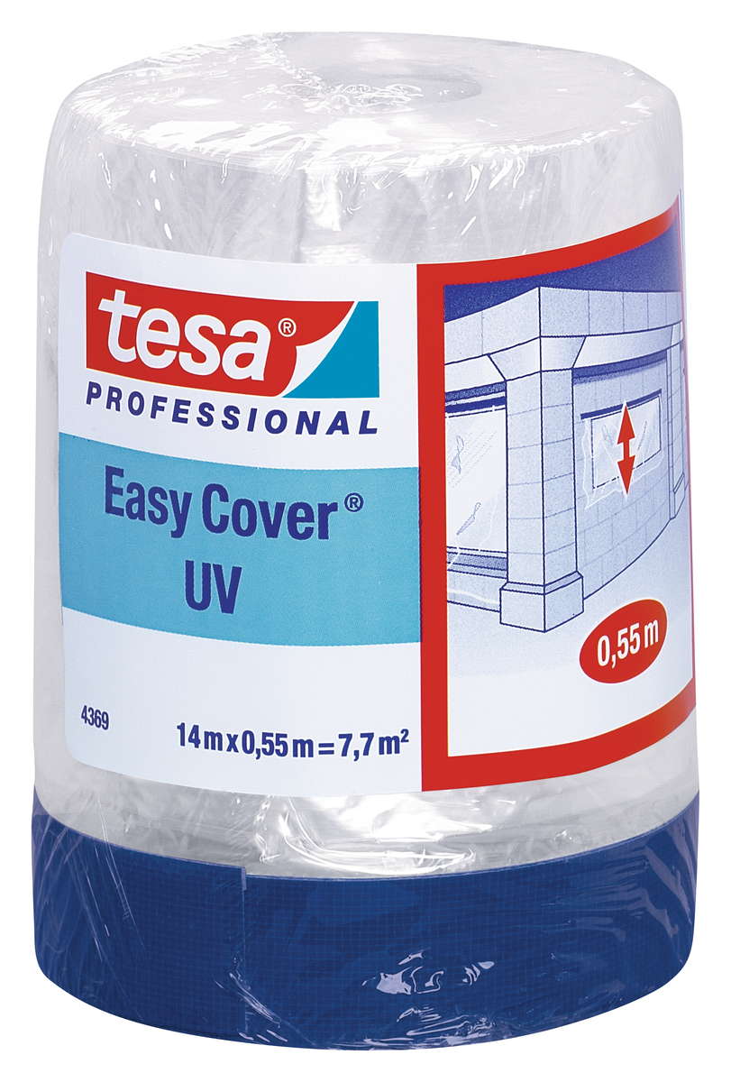Tesa UV PE-Folie+Gewebeb.Blau 14m/550mm