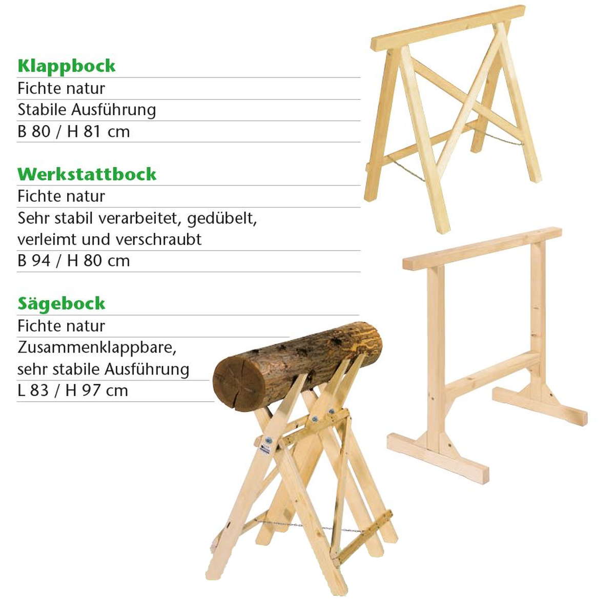 Werkstatt-Holzbock Oberl.Werkstätte