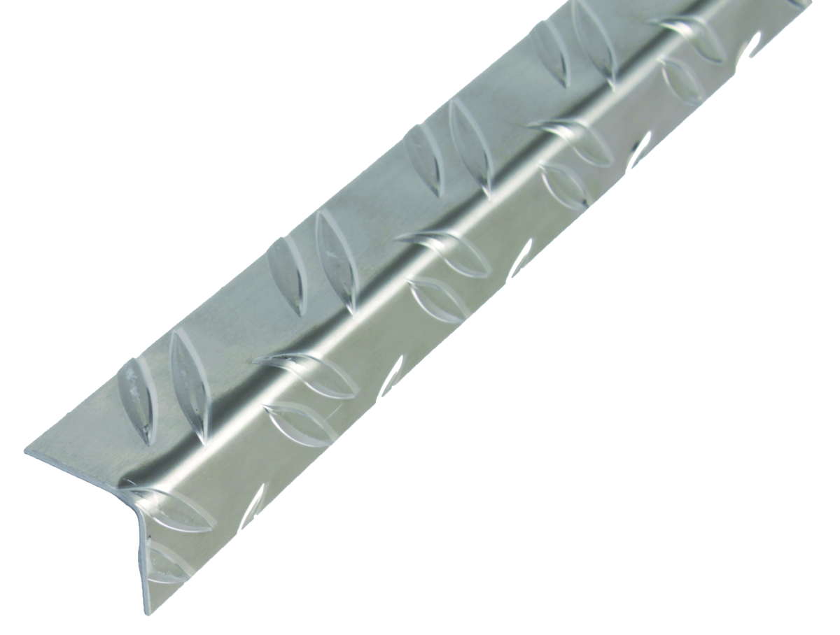 Winkelprofil Riffel Alu blank 23,5x23,5x
