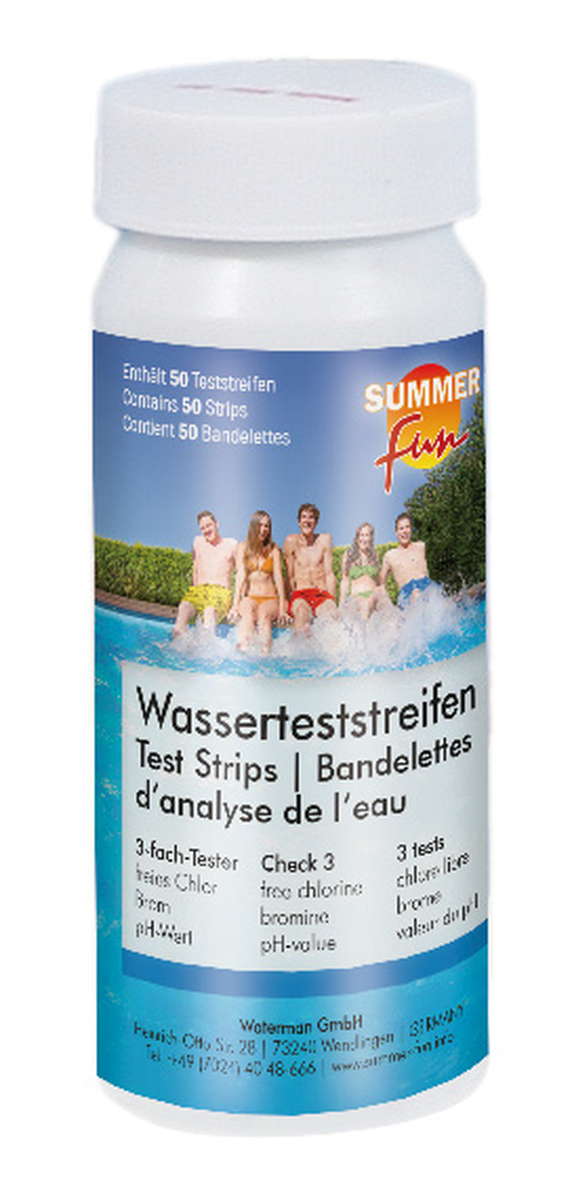 Wasserteststreifen (50 Stück) ph + Chlor