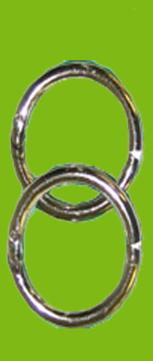 Bullennasenring vernickelt, 52