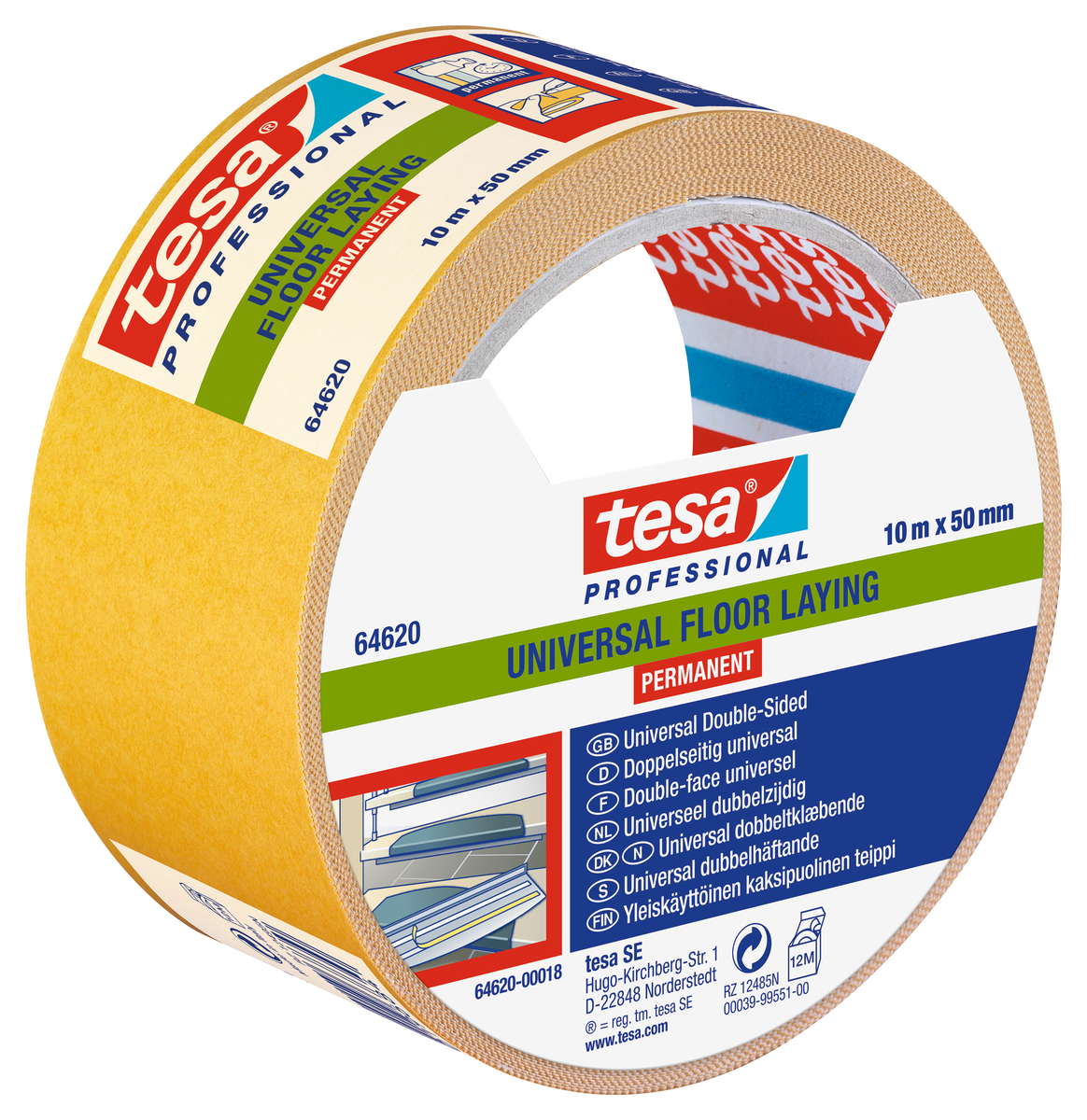 tesa Verlegeband Universal perm. 10m:50mm