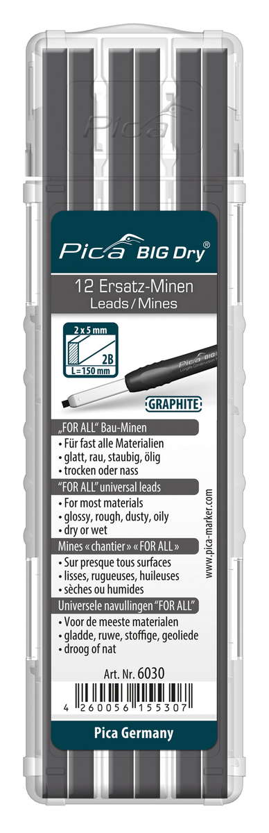 Pica BIG Dry Ersatzminen 12 Graphite