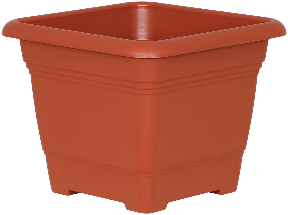 Planter Nora eckig 28 cm terracotta