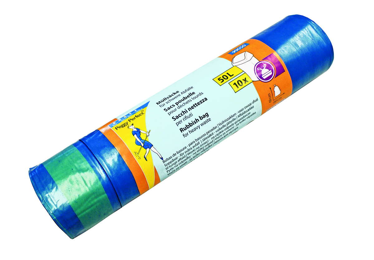 Zugband-Müllbeutel 50 ltr., 60x69 cm, 10 St./Rolle