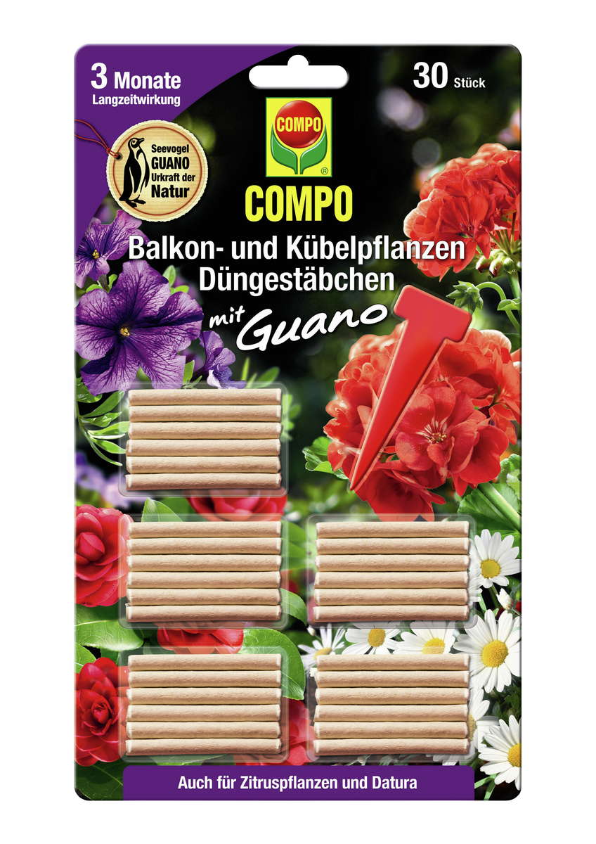 COMPO Düngestäbchen für Balkonpflanzen 30 St.