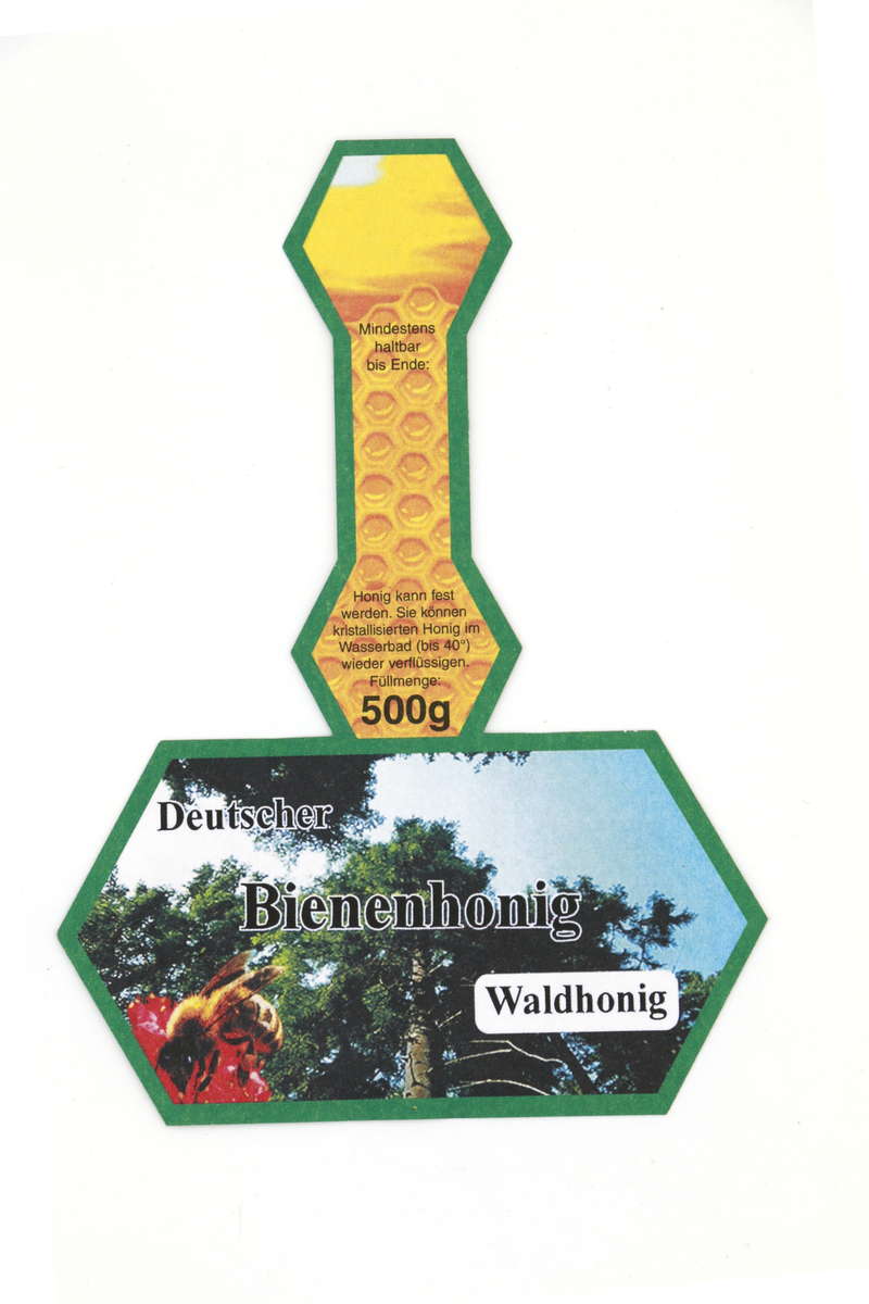 Steg-Etiketten Waldhonig