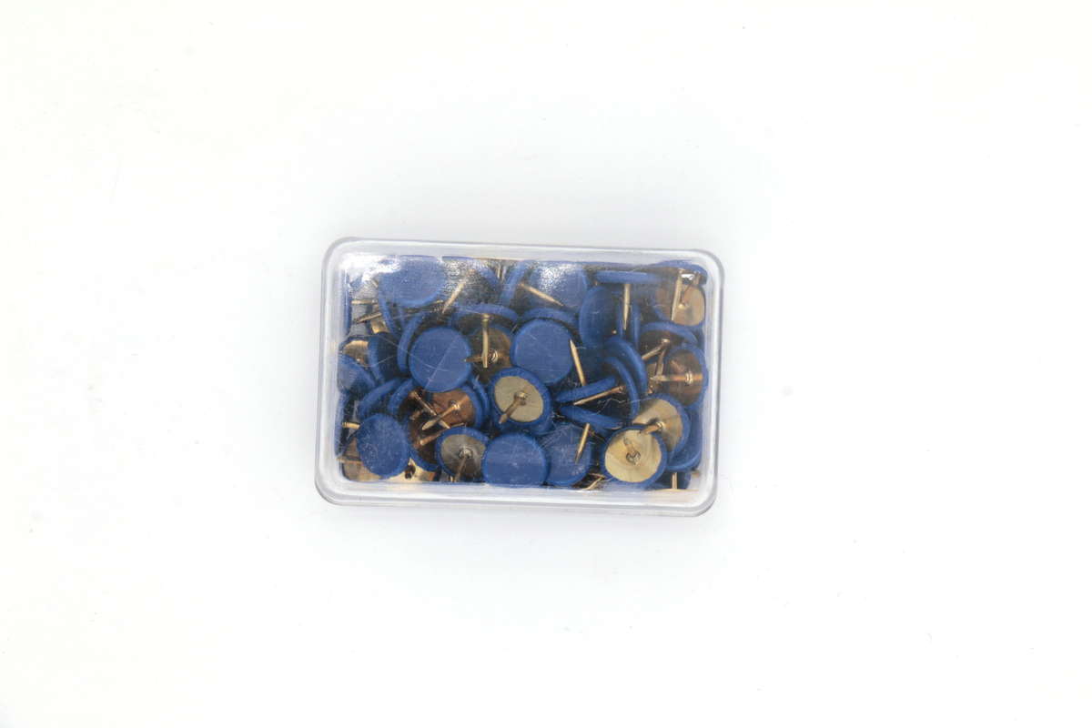 Heftzwecken blau, 100 Stück