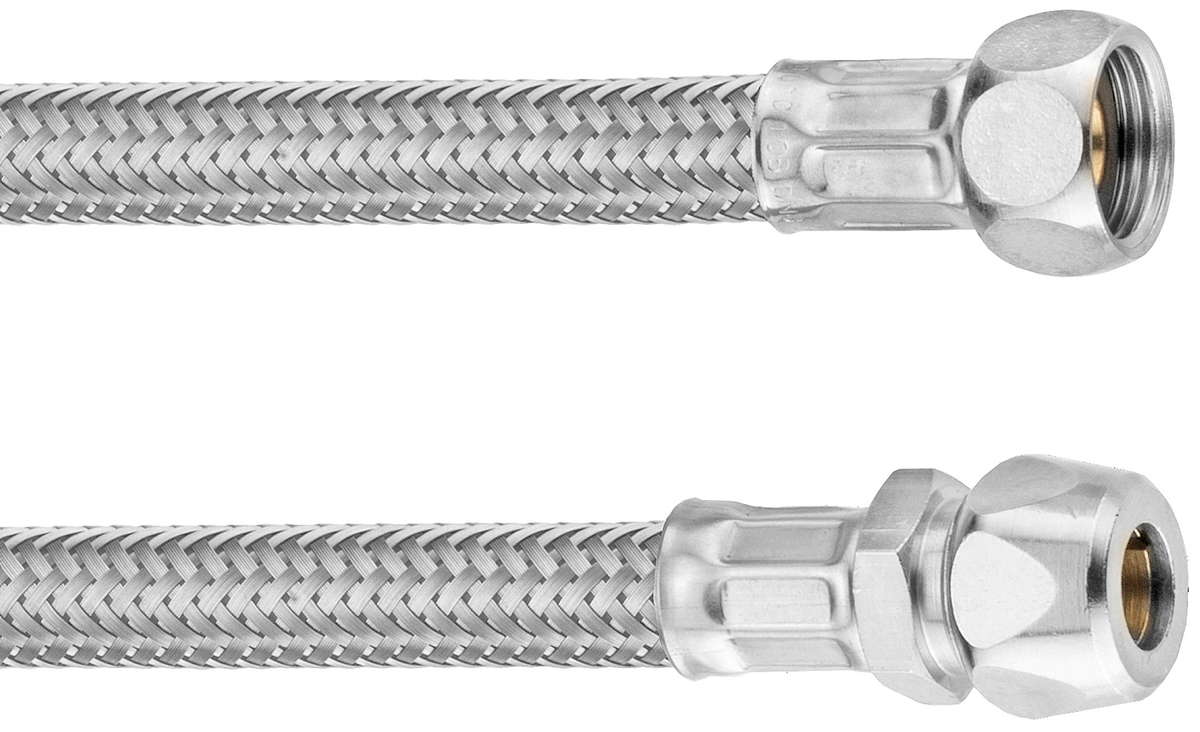 Verb.Schlauch3/8IGx3/8x10Qx500mm weiß