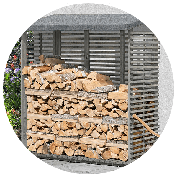 Kaminholzregal GRAU Flammo S